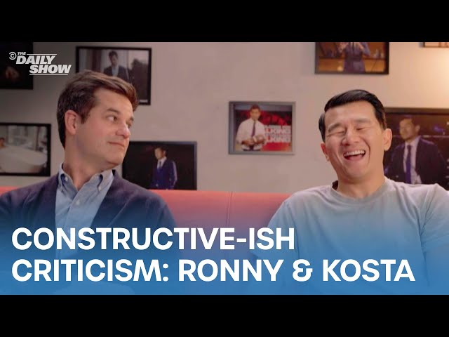 Ronny Has Some Constructive-ish Criticism for Kosta | The Daily Show