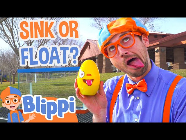 Blippi Plays Sink or Float in a Playground! | Blippi Full Episodes | Science Videos for Kids