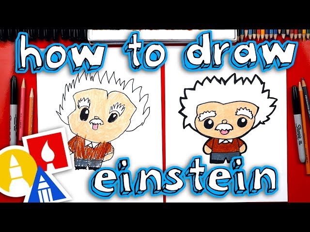 How To Draw Albert Einstein Cartoon