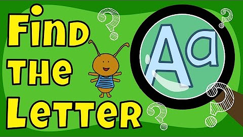 Alphabet games for Children - Find the Letter