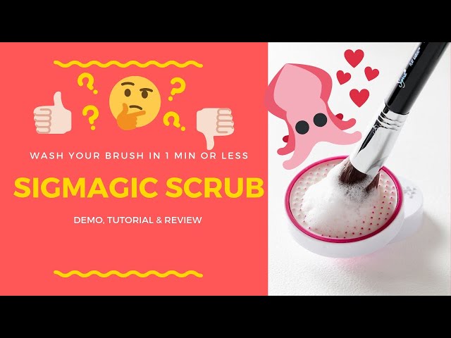 Review and Demo Sigma Beauty SIGMAGIC SCRUB and SIGMA SPA EXPRESS BRUSH CLEANING MAT
