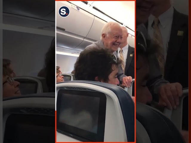 Jimmy Carter Shakes Hands With Every Passenger on DC Bound Flight