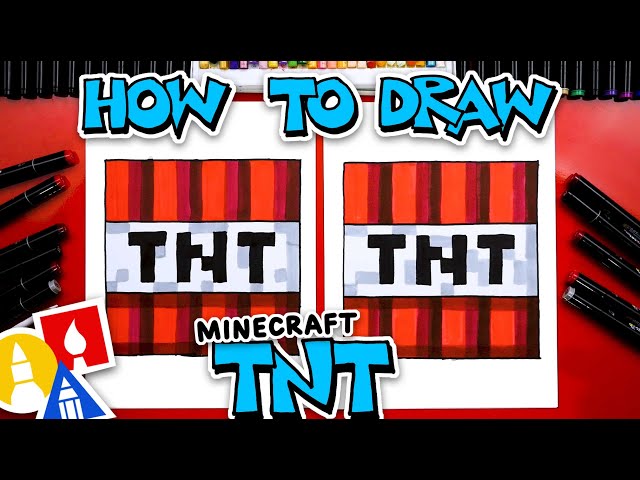 How To Draw Minecraft TNT