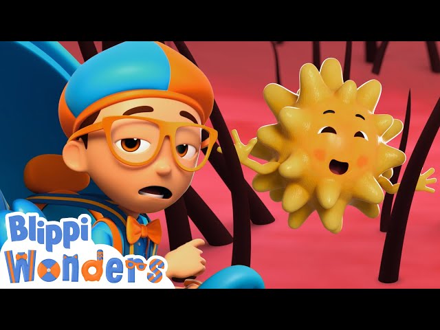 Blippi Wonders - Giant Sneeze! | Blippi Animated Series | Cartoons For Kids