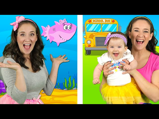Baby Shark + Wheels on the Bus | Favourite Nursery Rhymes