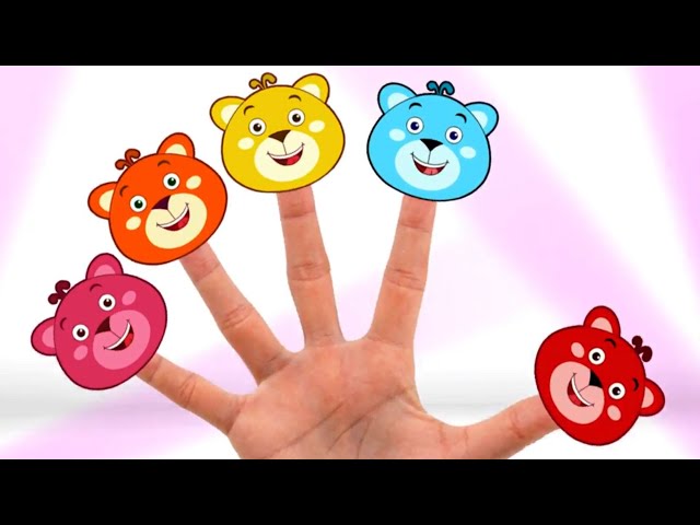 Teddy Bear Finger Family Song for Toddlers | Kids Songs by HooplaKidz