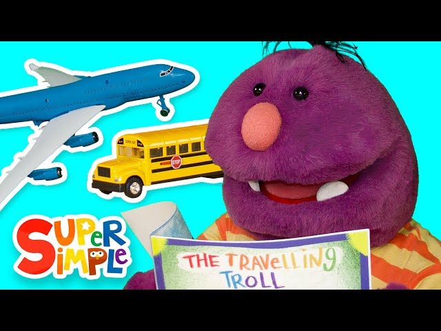 Learn About Modes of Transportation with Milo the Monster | Car, Bus, Boat, Train, Airplane