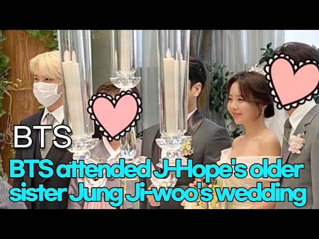 210505 BTS attended J-Hope's older sister Jung Ji-woo's wedding