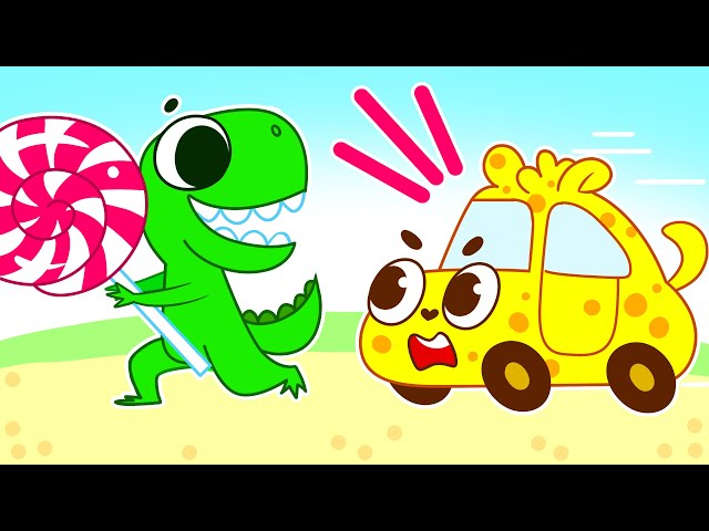 Dino Stole My Lollypop! 🍭 Baby Cars Kids Songs 🦖 🚓