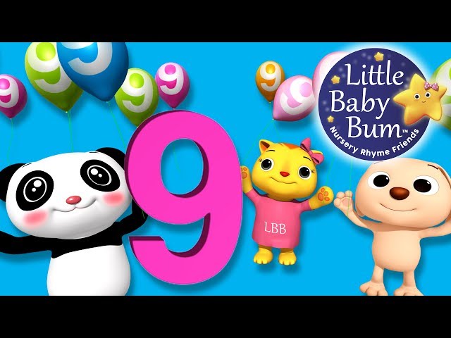 The Number 9 Song | Nursery Rhymes for Babies by LittleBabyBum - ABCs and 123s