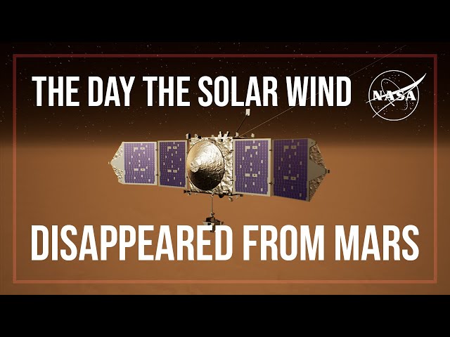 The Day the Solar Wind Disappeared from Mars