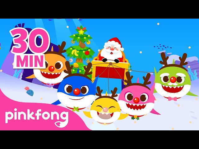 Christmas Sharks + More | Fun Christmas Songs for Kids | Best of 2022 | Pinkfong Official