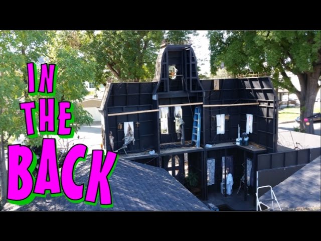 Haunted House Walkthrough - Back Of The Halloween Facade