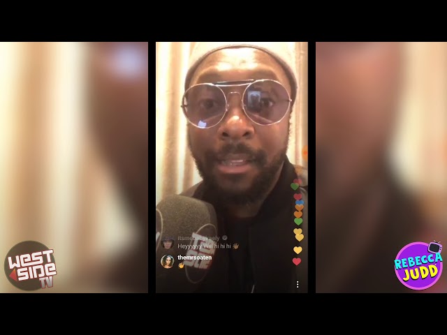 will.i.am judges Rebecca Judd on Instagram LIVE