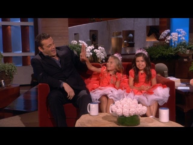 Sophia Grace & Rosie Tell Vince Vaughn Jokes