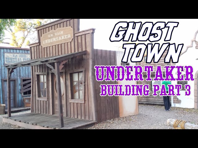 Making an Old West Town - Wild West Ghost Town Undertaker Building - Porch & Roof