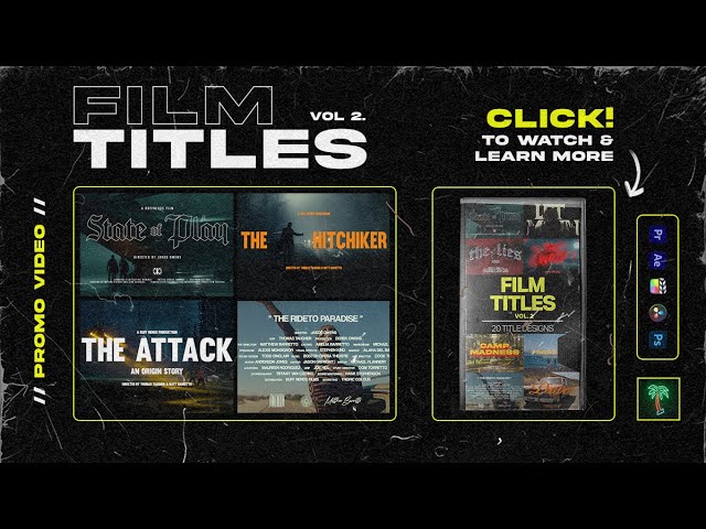 20 New Film Titles With New FX Sliders & Controls
