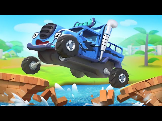 Bridge is Broken | Monster Truck | Car Cartoon | Nursery Rhymes & Kids Songs | BabyBus