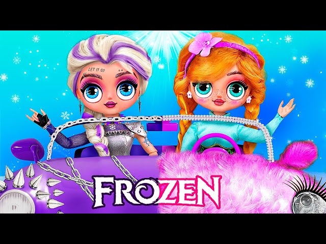 Rock Elsa vs Cute Anna! 30 DIYs for LOL OMG