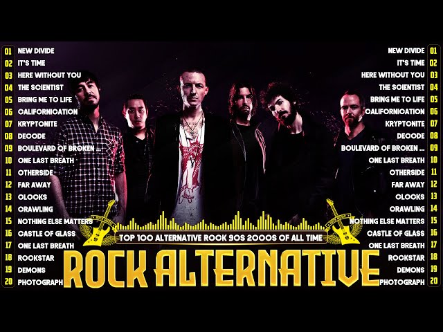 Alternative Rock Songs 90's 2000's🔥Linkin Park, Creed, RHCP, Green Day, Imagine Dragons, Evanescence