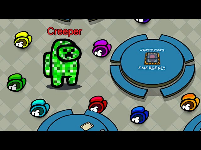 Among Us But CREEPER Is Impostor.. (Mods)