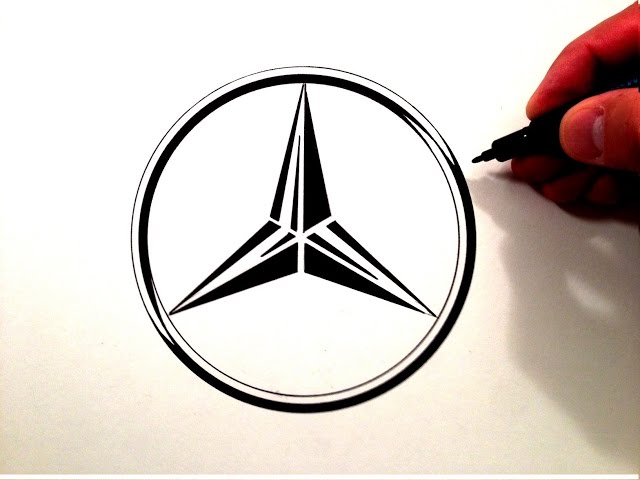 How to Draw the Mercedes Benz Symbol