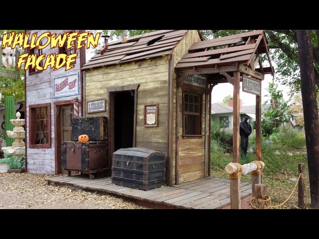 Halloween Facade | Haunted Ghost Town Train Depot (Pt.2) Spooky Roof Design | Finishing Details