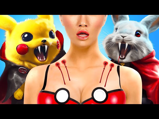 Pokemon vs Vampire! Life Hacks and Gadgets for Pets!