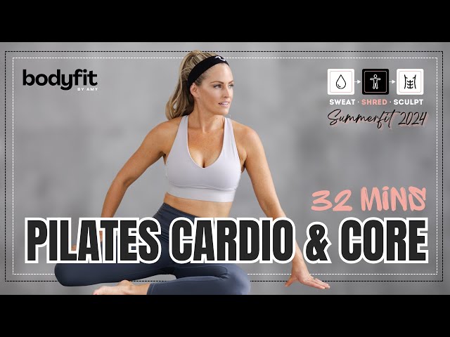 Crazy Effective 30-minute Pilates Cardio Core Workout! - SHRED DAY 9