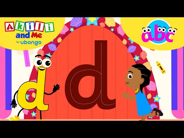 LETTER D Adventures! ABC learning for toddlers | Learn and Play with Akili and Me