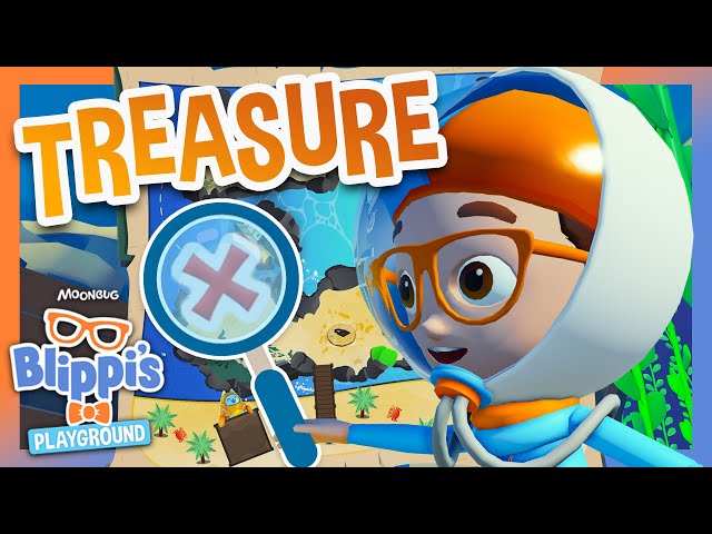 How To Find Secret Treasure in Crabby’s Pirate Pier! | Blippi Plays Roblox! | Educational Games