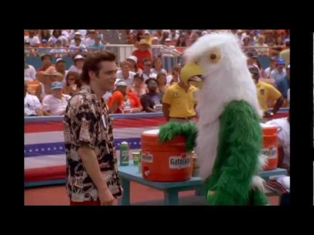 Ace Ventura Pet Detective: Fighting with the Mascot (Ending Scene)