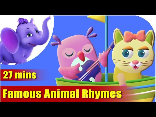 Animal Songs For Kids | Collection 1 of Favourite Animal Rhymes