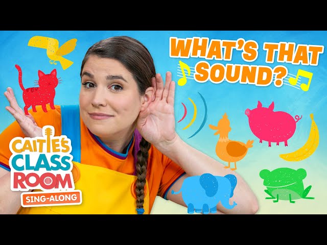 What's That Sound? | Caitie's Classroom Sing-Along Show! | Fun Listening Songs For Kids!