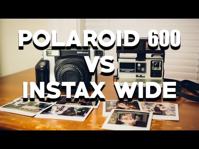 POLAROID 600 vs FUJI INSTAX WIDE 300 - A Comparison of Two Instant Film Camera Systems