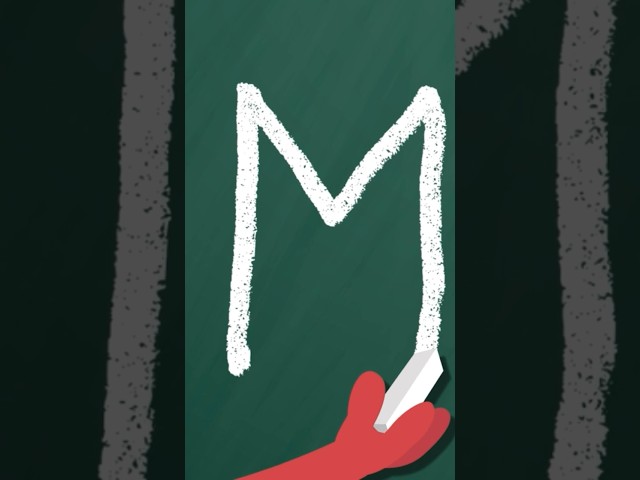 Let's Learn How to Write Letter M With THE KIBOOMERS #shorts