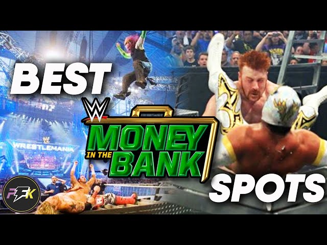 10 Greatest Money In The Bank Ladder Match Spots Ever | partsFUNknown