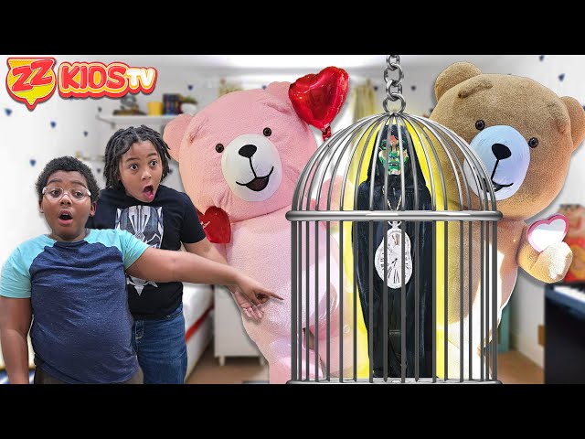 Time Master's Escape Room! ZZ Kids House Taking Over By Bears Part 3
