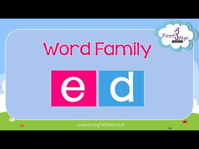 FootStep Phonics - ED Word Family