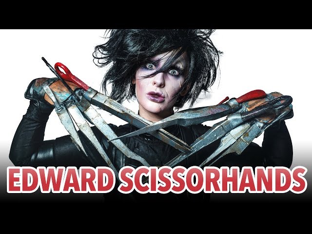 Edward Scissorhands hallowen makeup tutorial
