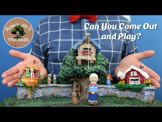 Danny Joe's Tree House | Can You Come Out and Play? | Song | Miniature Dolls | Playground Dollhouse