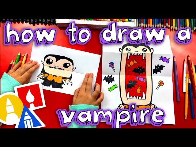 How To Draw A Big Mouth Vampire (Folding Surprise)