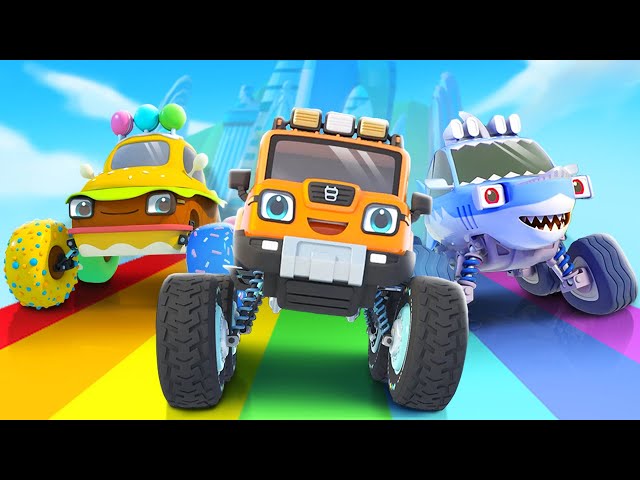 Monster Truck, Shark Truck, Ice Cream Truck | Baby Panda Mechanic Ep 2 | Kids Song | BabyBus