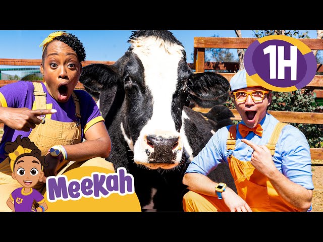 Meekah and Blippi's Farm Animal Fun! | Educational Videos for Kids | Blippi and Meekah Kids TV