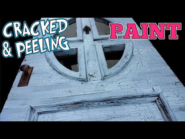 Making a Door With Broken Glass - Cracked and Chipped Paint