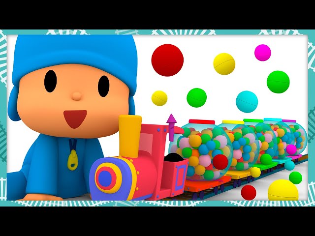 🚂Balls & Colors on the Train! | Pocoyo English - Official Channel | Cartoons for Kids