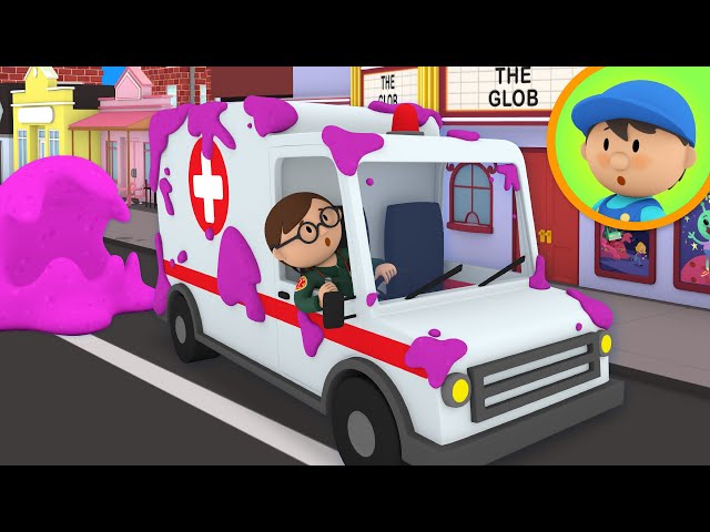 Ambulance rushes to the Car Wash | Cartoon for Kids