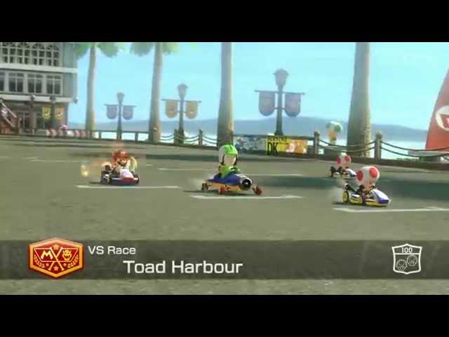 Wii U - Mario Kart 8 - Toad Harbour highlights