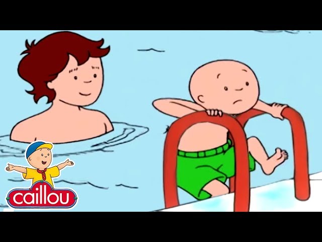 Funny Animated cartoon | Caillou Learns to Swim | WATCH CARTOONS ONLINE | Videos For Kids