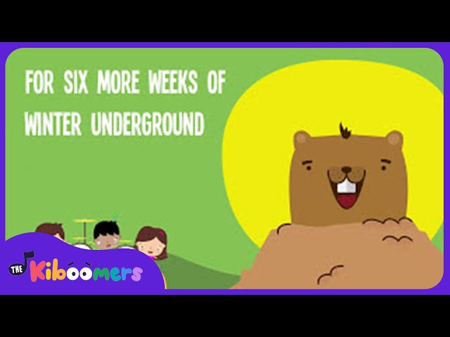 I'm A Little Groundhog Lyric Video -  The Kiboomers Preschool Songs & Nursery Rhymes
